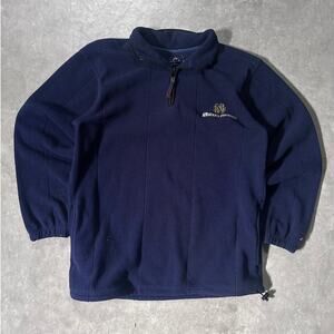 2000's Vintage Notre Dame Logo Cotton Navy Quarter Zip Up -M
